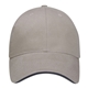 a khaki/khaki/navy pro - lite deluxe ii cap with sandwich visor