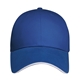 a royal/royal/white pro - lite deluxe ii cap with sandwich visor