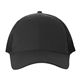 aerial view a black pro - mesh breathable sports cap, image 1 of 2
