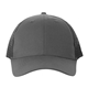 aerial view a gray pro - mesh breathable sports cap, image 1 of 2