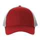 a red/red/white pro - mesh breathable sports cap