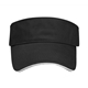 a black/white the visor cotton sun hat