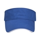 a royal/white the visor cotton sun hat