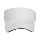 a white/navy the visor cotton sun hat
