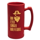 aerial view a classic red silipint(r) beer stein - 28 oz, image 1 of 3