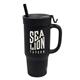 aerial view a classic black silipint(r) humbler - 32 oz, image 1 of 3