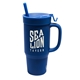 aerial view a classic blue silipint(r) humbler - 32 oz, image 1 of 3