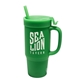 aerial view a classic green silipint(r) humbler - 32 oz, image 1 of 3