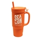 aerial view a classic orange silipint(r) humbler - 32 oz, image 1 of 3