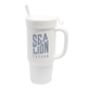 aerial view a classic white silipint(r) humbler - 32 oz, image 1 of 3