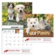 aerial view a group of four paws appointment calendar - stapled, image 1 of 24