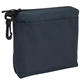 aerial view a navy posh kit with zipper and pockets, image 1 of 3