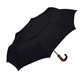 aerial view a black shed rain(tm) windpro(r) 46 vented auto - open / close compact umbrella, image 1 of 3