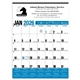 aerial view a group of hotline(r) products yearly record(r) blue calendar, image 1 of 4