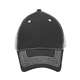a black/stone heavy stitch cap with mesh