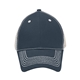 a navy/stone heavy stitch cap with mesh