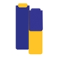 a purple gold standard magneticmark bookmark