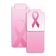 a pink ribbon big magneticmark bookmark