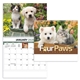 aerial view a group of four paws appointment calendar - spiral, image 2 of 24