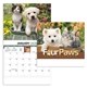 aerial view a group of four paws appointment calendar - stapled, image 2 of 24