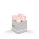 aerial view a white box & blush rose classique by vef le petit, image 1 of 2