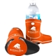 a orange (pms 021 c) boot shaped scuba coolie