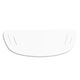 aerial view a white antimicrobial on - the - go mask, image 1 of 2