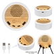 a group of rabs bamboo speaker charger