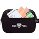 aerial view a black rpet personal comfort travel kit, image 1 of 6