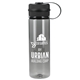 aerial view a charcoal venture recycled r - pet sports bottle 21oz, image 1 of 8