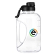 aerial view a clear cena rpetg recycled sports jug 64oz, image 1 of 8