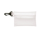aerial view a frost clip on nylon zippered pouch, image 1 of 2