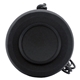 aerial view a black iblu soul led bluetooth speaker with microphone, image 1 of 10