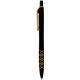 a black-orange spiralina comfort night pen