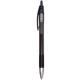 a translucent black vp gel rubberized grip pen