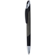 aerial view a gunmetal gray crescendo hybrid ink pen, image 1 of 2