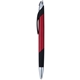 aerial view a garnet red crescendo hybrid ink pen, image 1 of 2