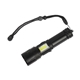 aerial view a black icool(r) longmont rechargeable 1000- lumen aluminum tactical flashlight, image 1 of 4