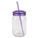 aerial view a purple bootlegger ii 27 oz rpet mason jar tumbler, image 1 of 4
