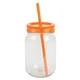 aerial view a orange bootlegger ii 27 oz rpet mason jar tumbler, image 1 of 4