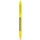 aerial view a yellow barrel & yellow trim bic clic pen, image 2 of 2