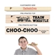 a group of authentic train sound wooden whistle