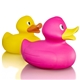 a group of giant rubber duck toy