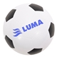 aerial view a white-black soccer ball mint container, image 1 of 4