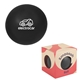 aerial view a black memory foam smooosh stress ball, image 1 of 2