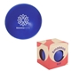 aerial view a blue memory foam smooosh stress ball, image 1 of 2