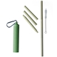 a green wheat straw keychain set