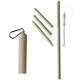 a natural wheat straw keychain set
