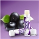 aerial view a acai berry promotional lip balm with natural beeswax formula, image 1 of 2