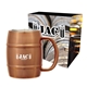 a group of 14 oz moscow mule barrel mug with box